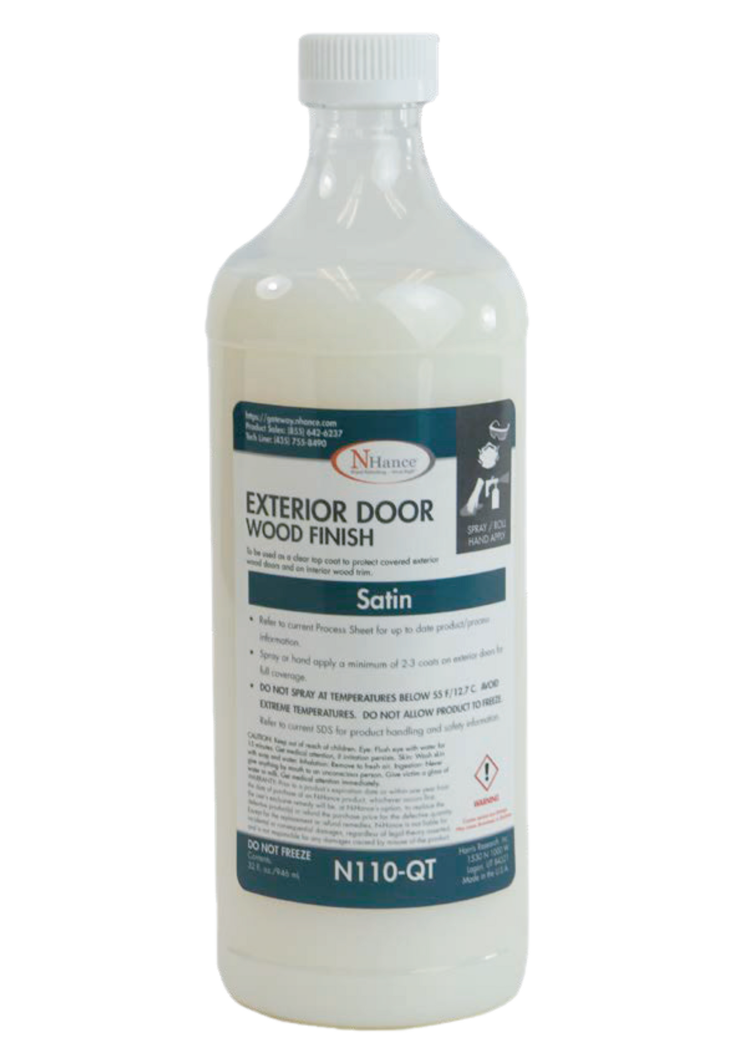 Exterior Door Wood Finish - Satin